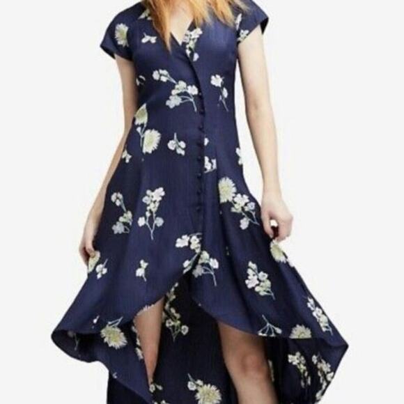 Free People Lost In You Floral Midi Dress - Picture 1 of 7